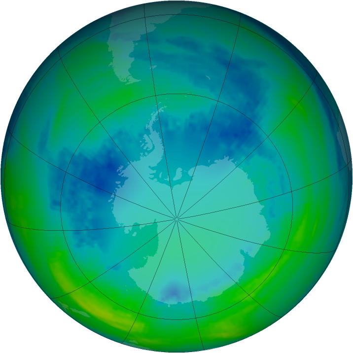 Ozone Map 2004-08-13